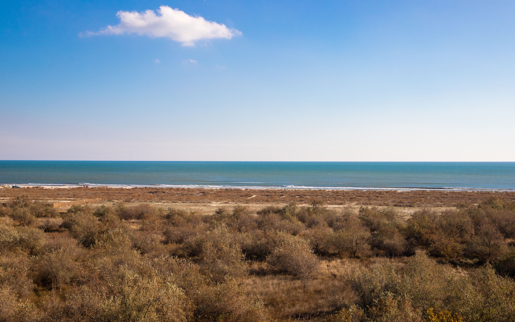 Landscape of Corbu beach - Romania